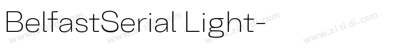BelfastSerial Light字体转换